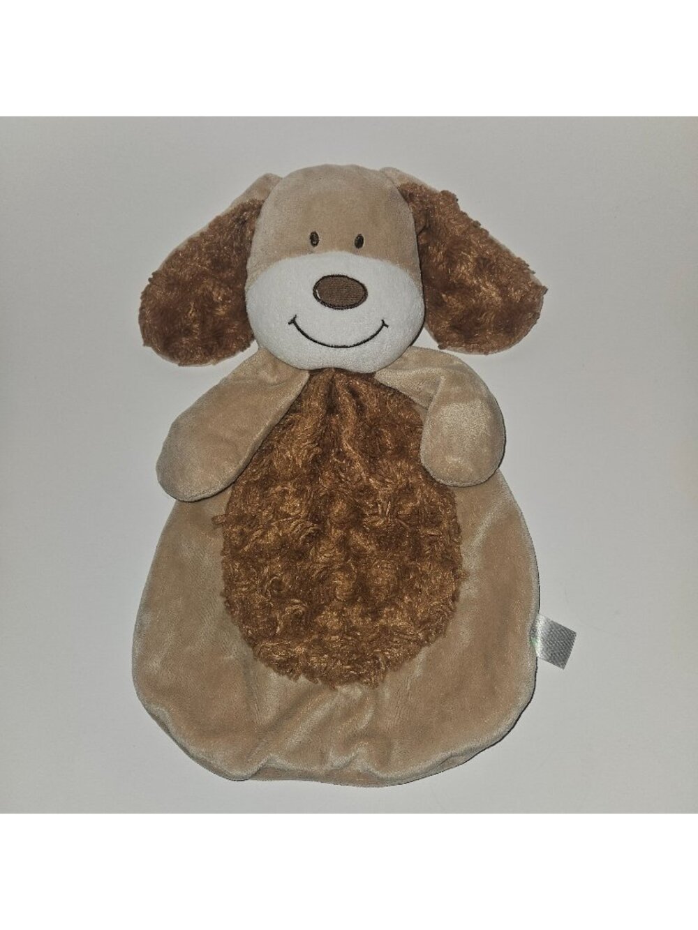 Baby Gear Brown Puppy Dog Lovey 13" Plush Baby Toy Squeakers